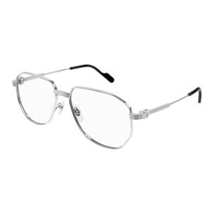 Cartier CT0484o-002 Eyeglasses Silver Metal Square